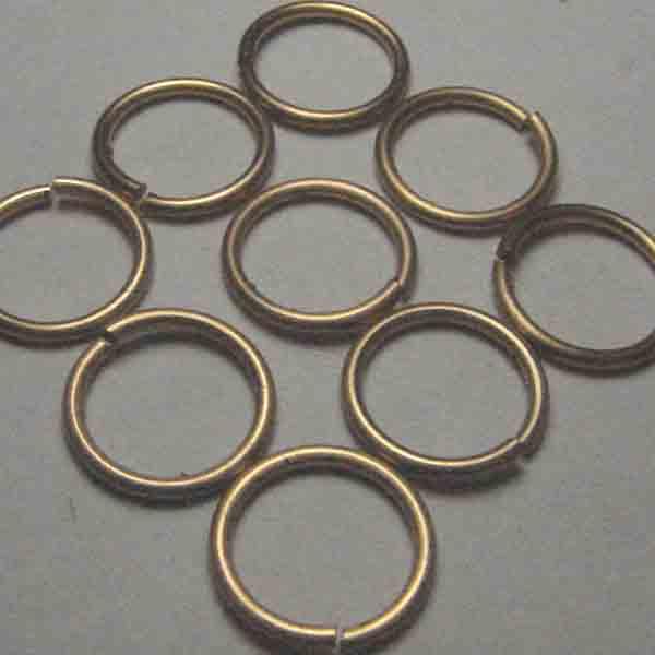 Brass 12MM 18 gauge Round Jump Ring