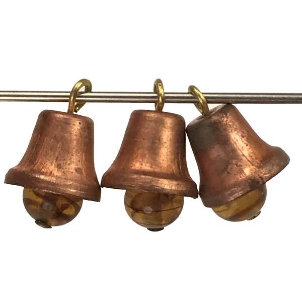 Brass 12x10MM Bell With 6MM Tortoise Glass Clapper