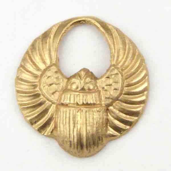 Brass 13MM Winged Scarab