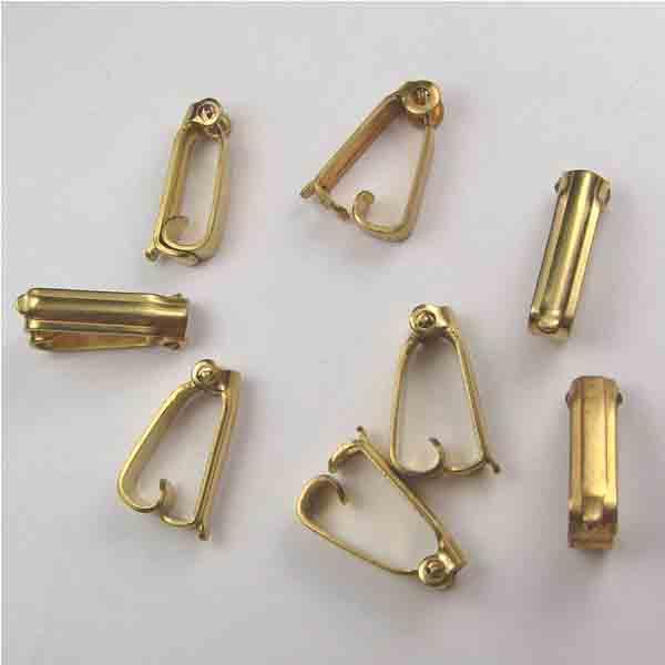 Brass 13X3MM Foldover Clasp