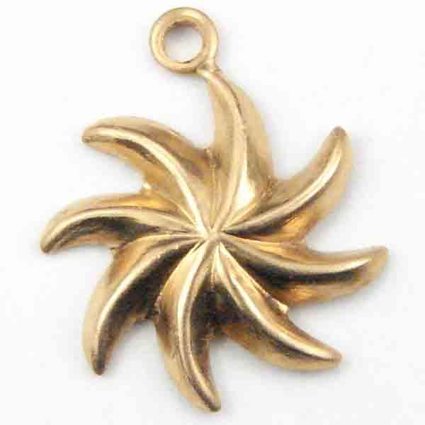 Brass 13x10MM Pinwheel