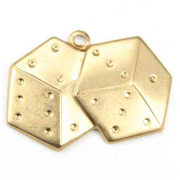Brass 14x22MM Dice Stamping