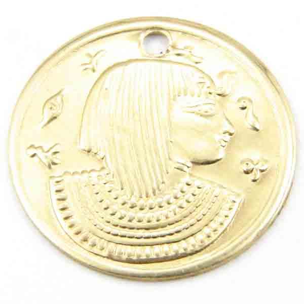 Brass 15MM Cleopatra Coin