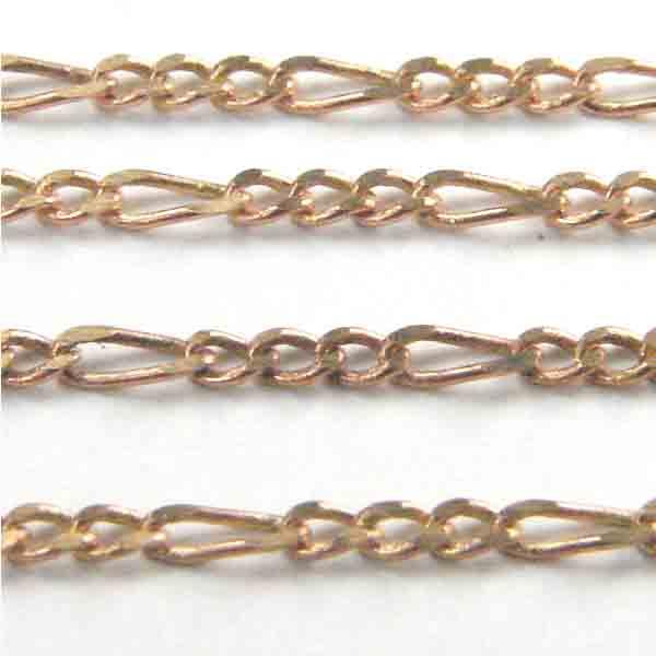 Brass 1.5mm Figaro Chain