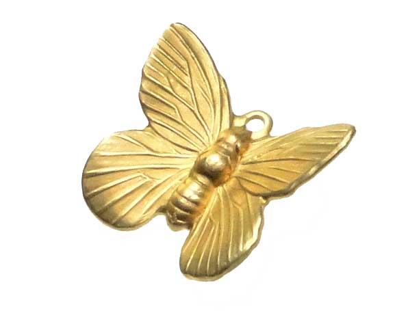Brass 15x17MM Butterfly