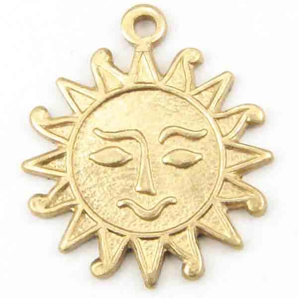 Brass 16MM Diestruck Sun Face