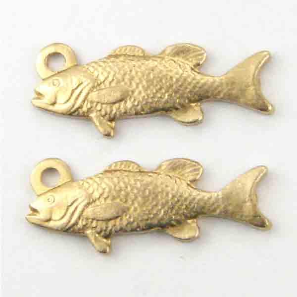 Brass 16x6MM Fish Dangle