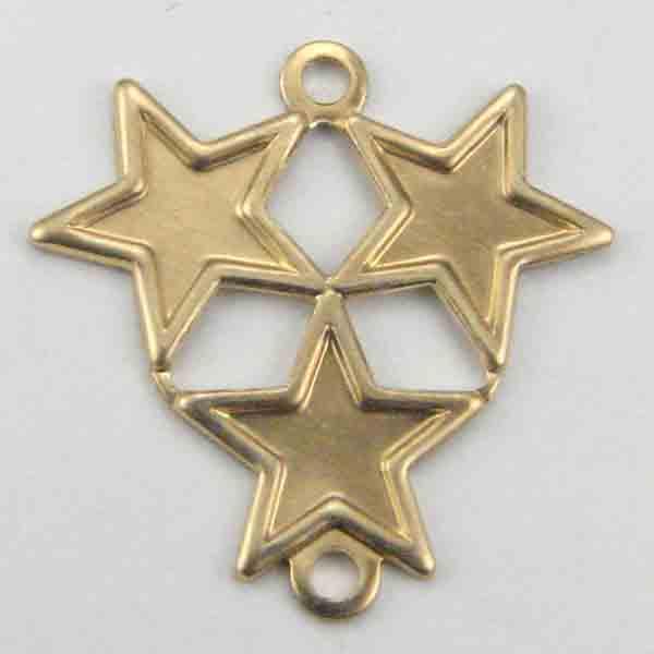 Brass 17MM Star Cluster 1 to 1 Loop Chandelier Connector