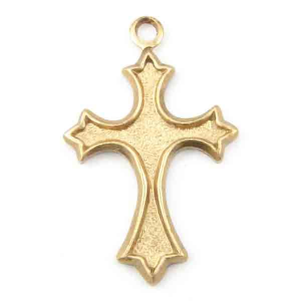 Brass 17x12MM Flared Cross