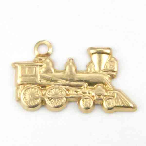 Brass 17x9MM Train Stamping