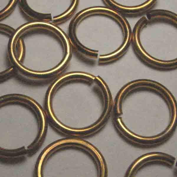Brass 18MM 13 Gauge Round Jump Ring