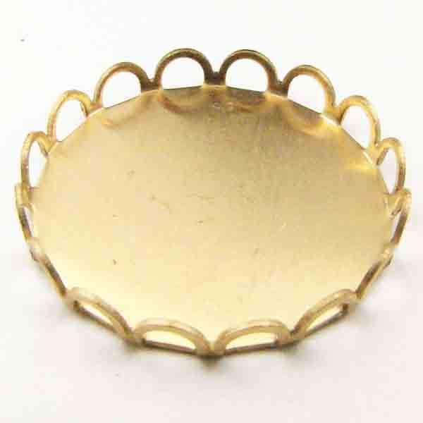 Brass 18MM Lace Edged Setting