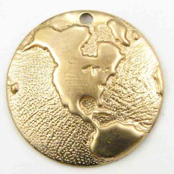 Brass 18mm Domed Globe Pendant