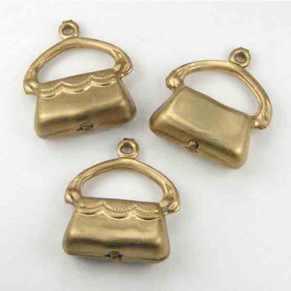 Brass 18x15MM Hollow Handbag Purse