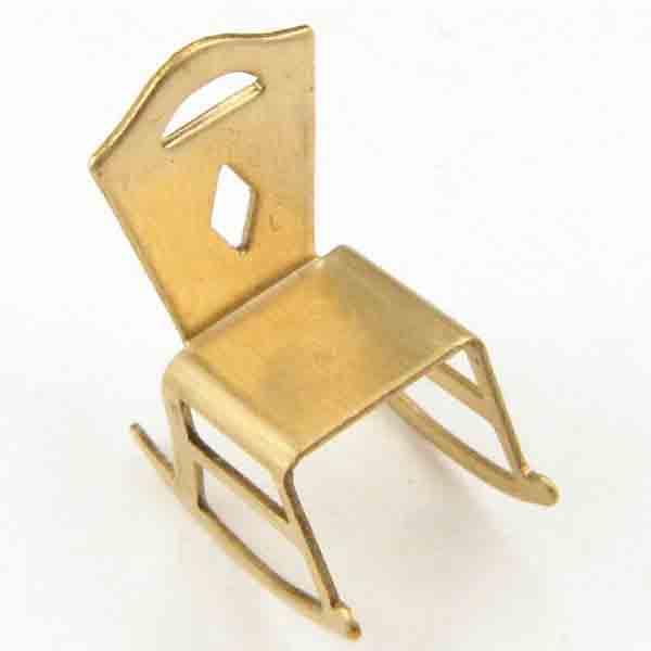 Brass 18x8MM Rocking Chair 3-D