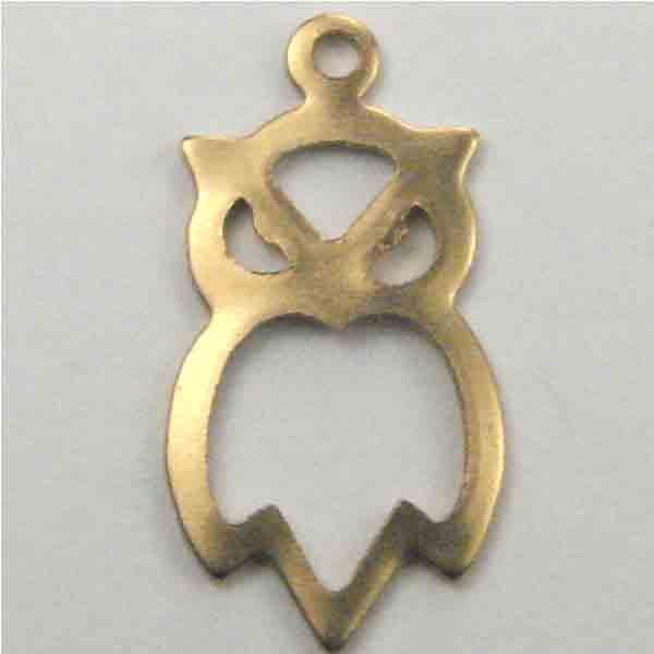 Brass 18x9MM Openwork Owl