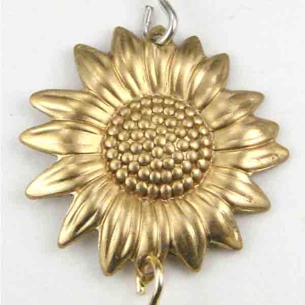 Brass 19MM Sunflower 2 Hole Connector