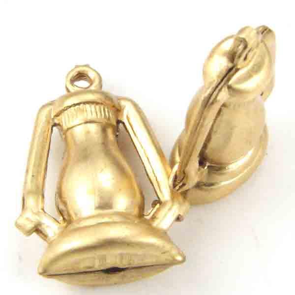 Brass 19x13MM Hollow Lantern