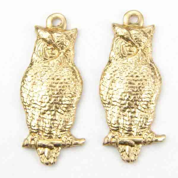 Brass 19x8 Owl Stamping