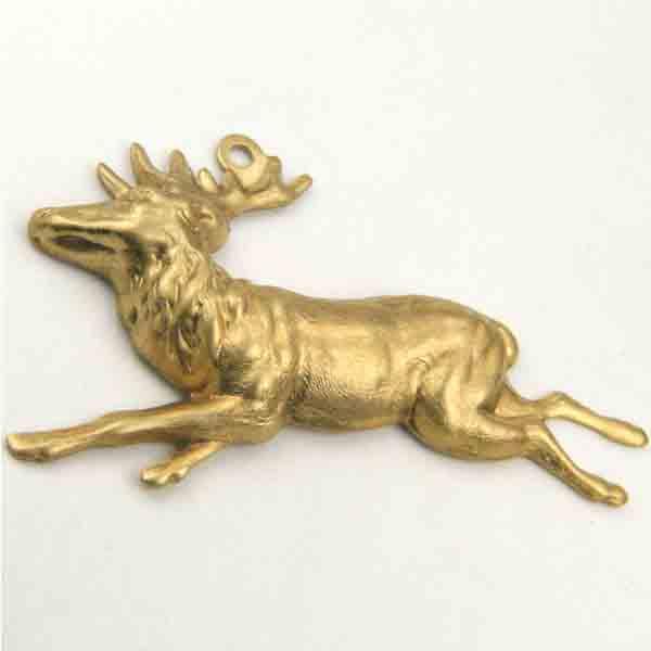 Brass 21X38MM Elk Stamping