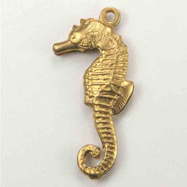 Brass 22X11 Seahorse Stamping Hollow