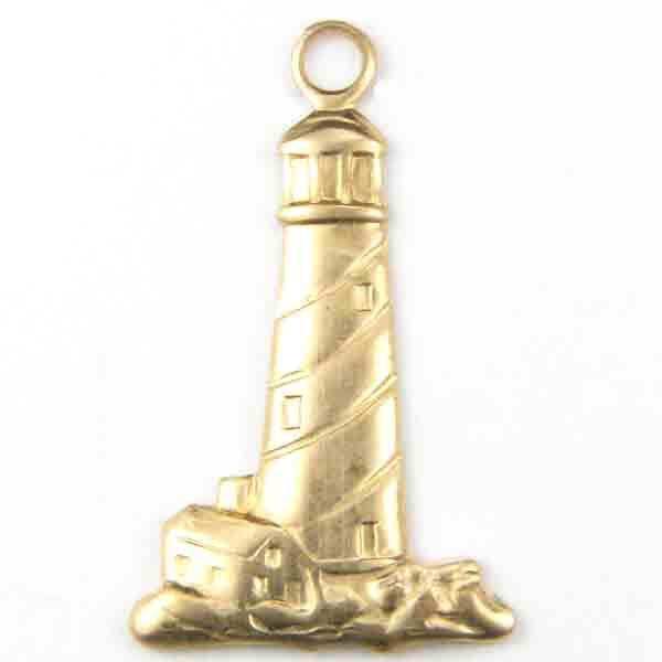 Brass 22x13MM Lighthouse Stamping