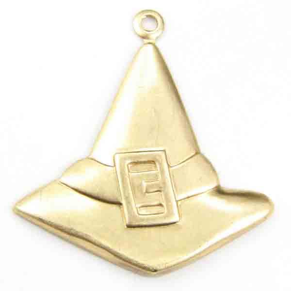 Brass 23x25MM Witches Hat Stamping