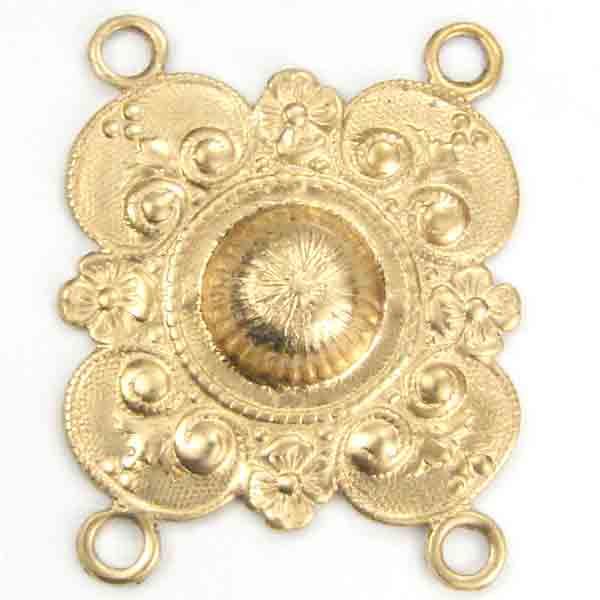 Brass 24MM 4-Loop Floral Connector