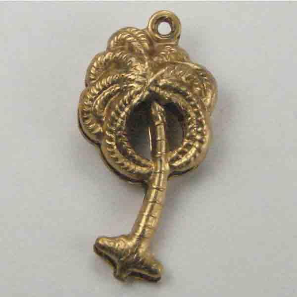 Brass 24x12 3D Palmtree