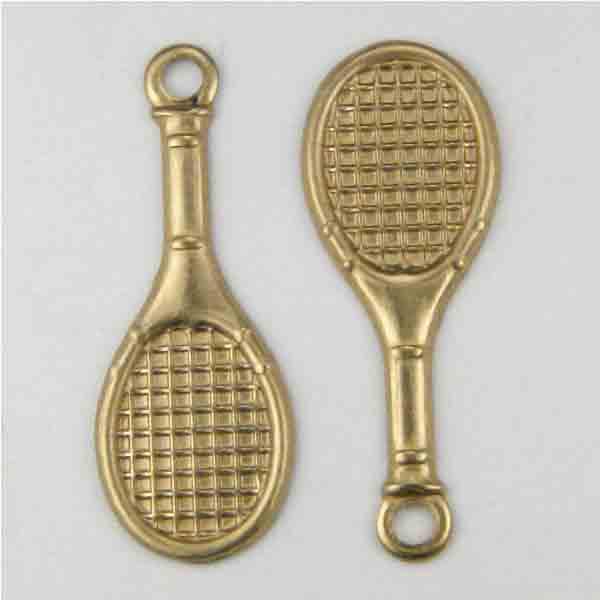 Brass 24x9MM Tennis Racket Stamping