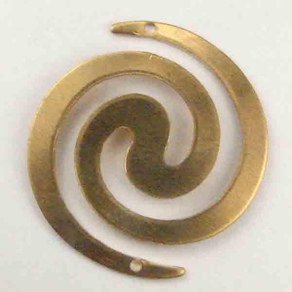 Brass 25MM Spiral Connector