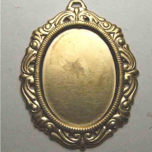Brass 25X18 Setting Stamped