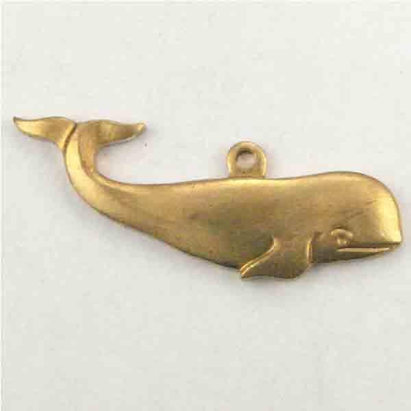 Brass 25x12MM Whale