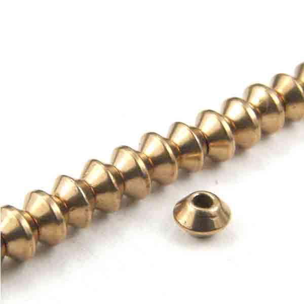 Brass 2.5x4MM Bicone