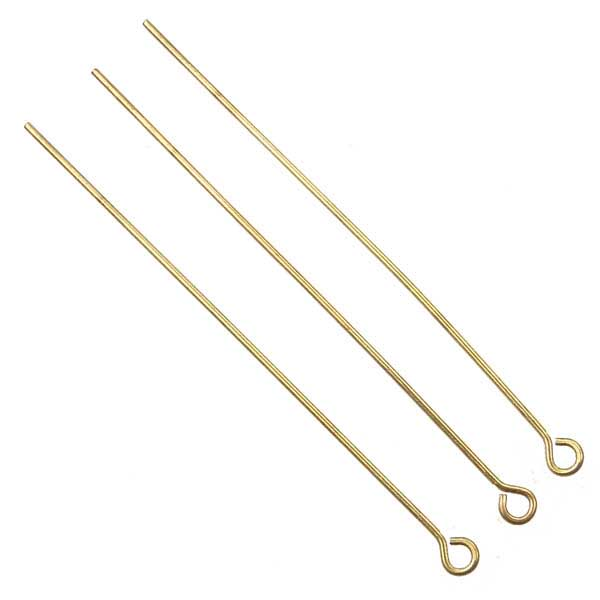 Brass 2 Inch 22 gauge Eyepin