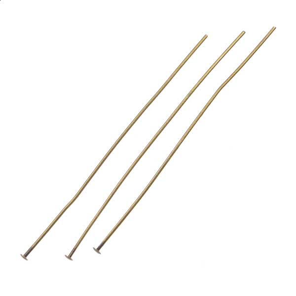 Brass 2 Inch 22 gauge Headpin