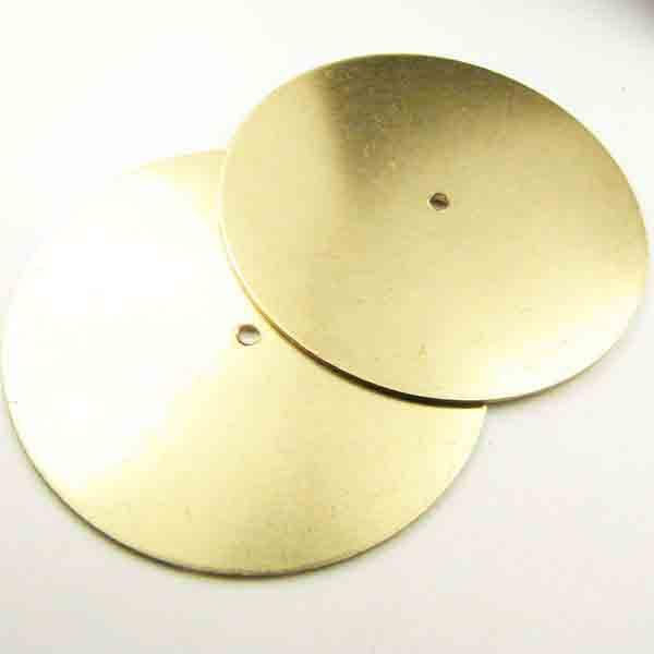 Brass 33MM Thin Disc with 1MM Hole