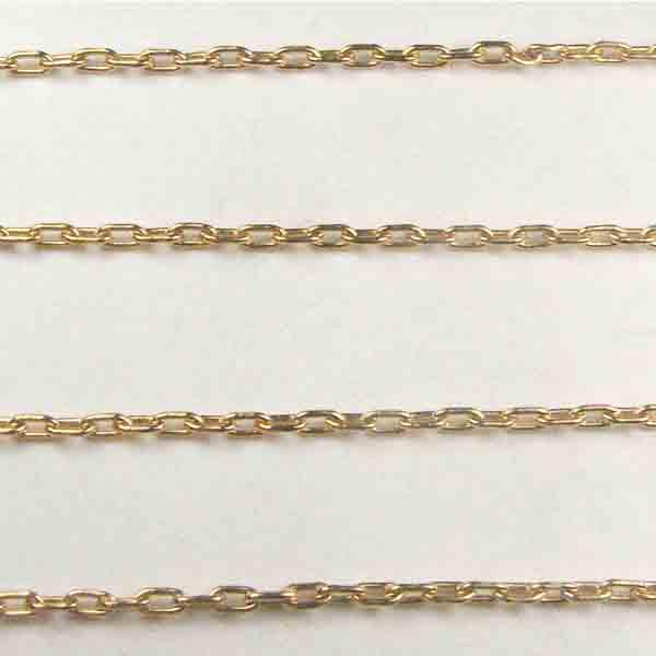 Brass 3x2MM Soldered Vintage Cable Chain