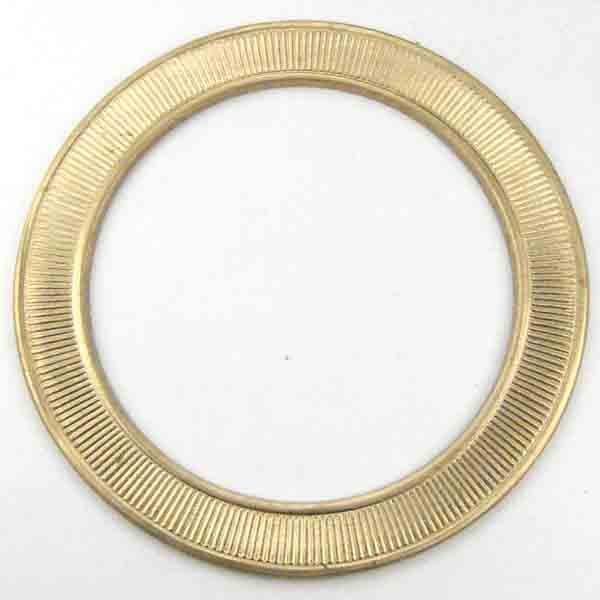 Brass 40MM Flat Textured Ring