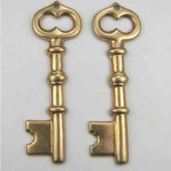 Brass 43X11MM Key Stamping