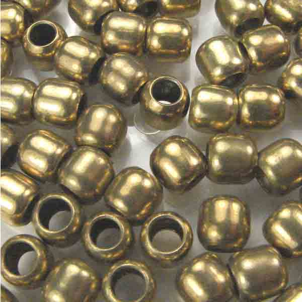 Brass 6X7MM Sioux Style Crow Bead