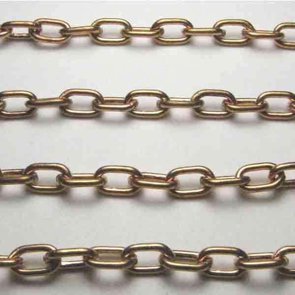 Brass 7x4MM Soldered Oval Cable Chain