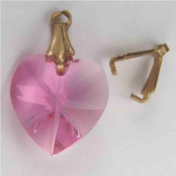 Brass 9MM Pinch Bail Front to Back Hole