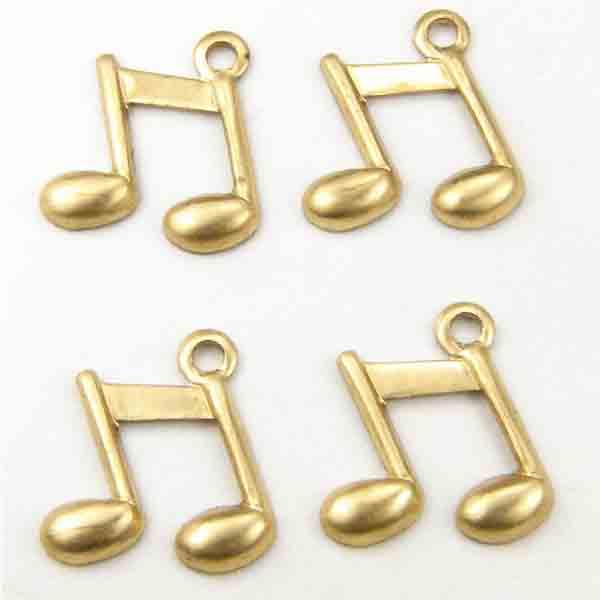 Brass 9x10MM Double Eighth Note