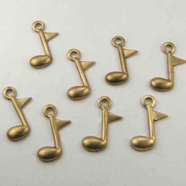 Brass 9x7MM Single Eighth Note
