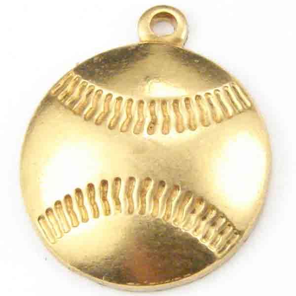 Brass Baseball 13MM Baseball Stamping