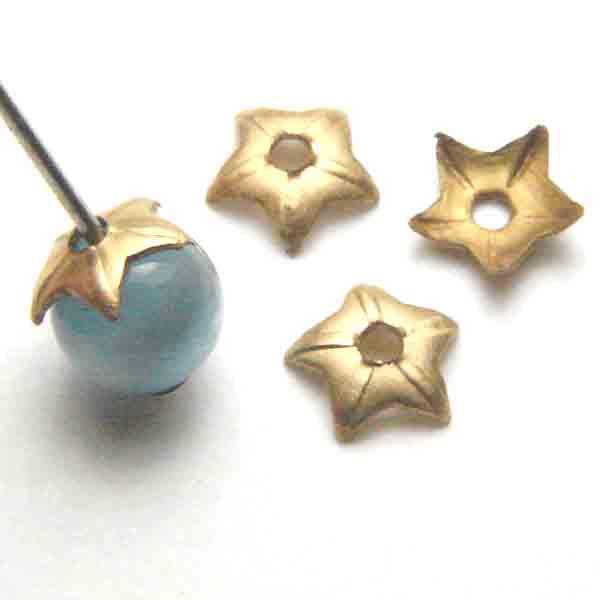 Brass Cap 4MM Star Shaped