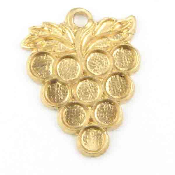 Brass Grape Cluster 13X11MM