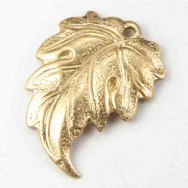 Brass Left Facing 18x13MM Leaf