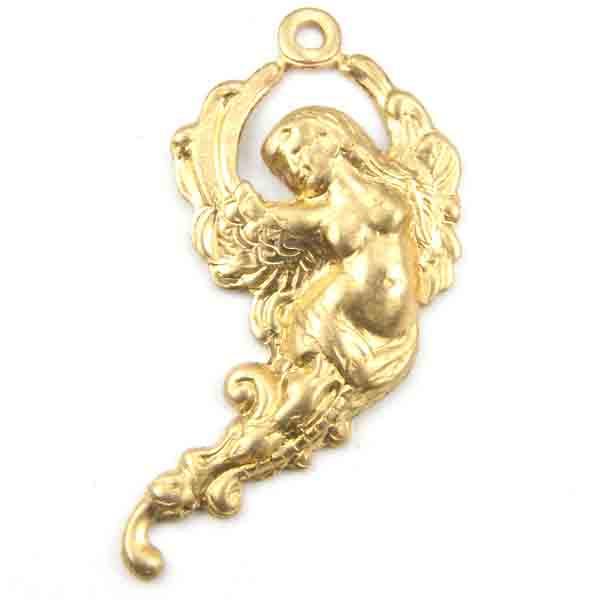 Brass Left Facing 28X15MM Angel